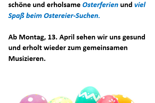 Frohe Ostern 2026